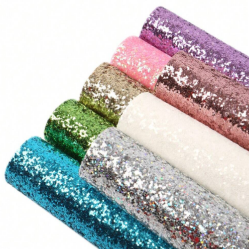 A5 Faux Leather Set - Chunky Glitter (8)