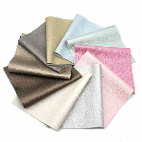 A4 Faux Leather Set – Metallic Lychee (10 sheets)