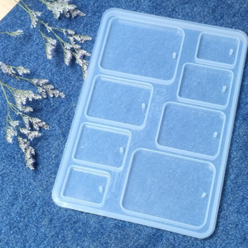 Silicone Mould - Rectangle Earring/Pendant/Keychain