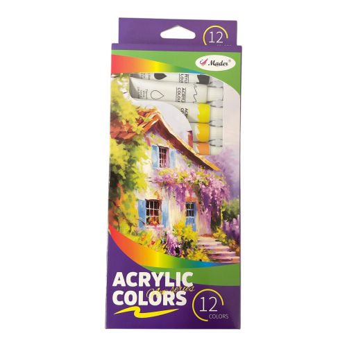 Acrylic Paint - Set of 12 tubes