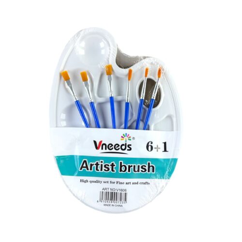Paint Palette and Paintbrush Set