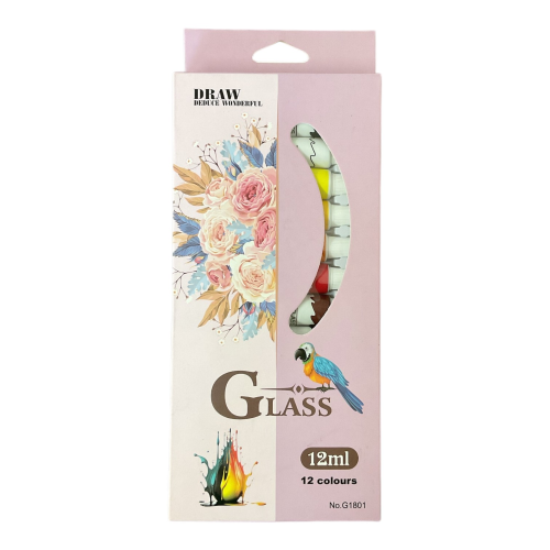 Glass Paint - Set of 12 tubes