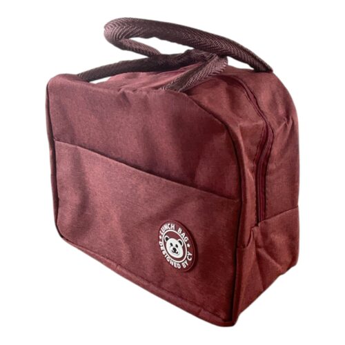 Thermal Insulated Lunch Cooler Bag - Burgundy